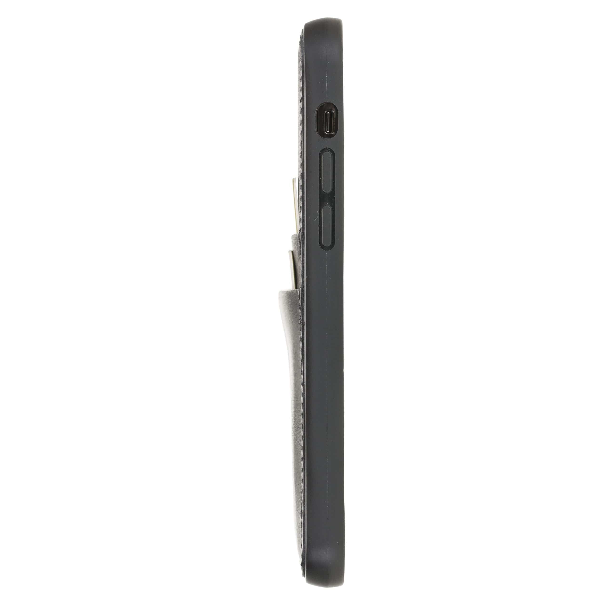 Flex Cover Back Leder Case mit Kartenfach für iPhone 12 6.7
