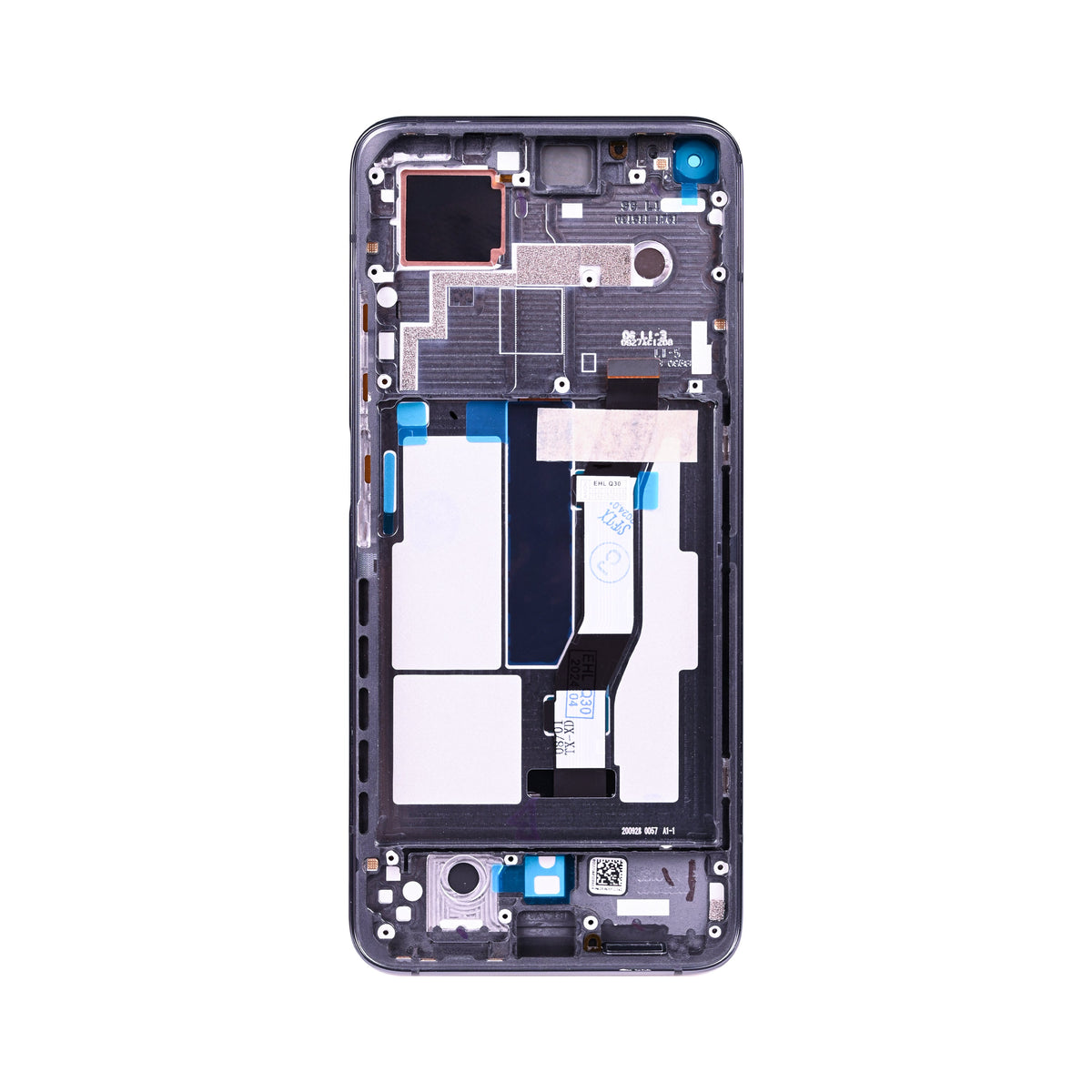 Xiaomi Mi 10T 5G, Mi 10T Pro 5G Display und Digitizer mit Rahmen, Kosmisches Schwarz (OEM)