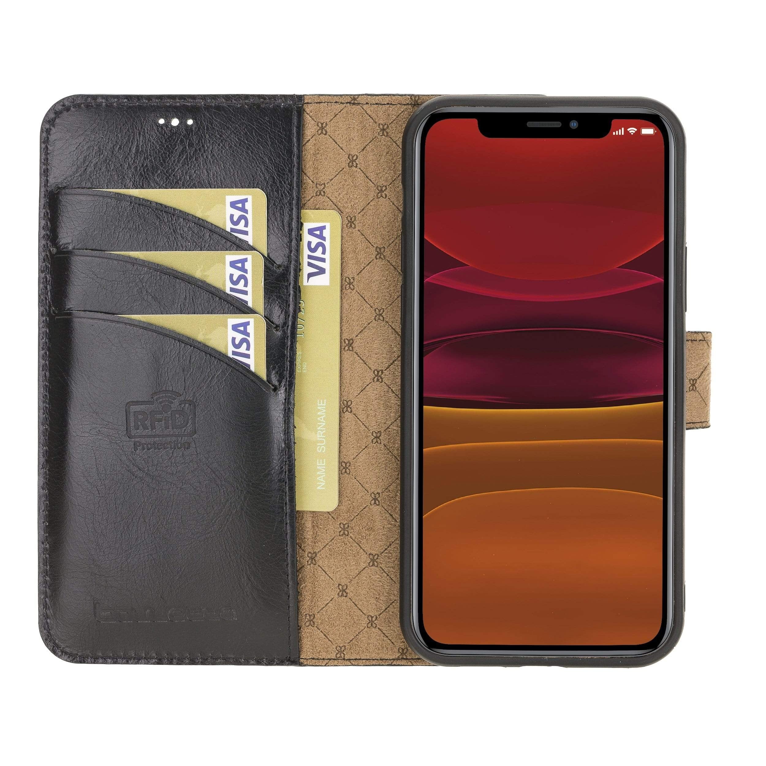 Wallet Folio Leder Case ID Slot mit RFID für iPhone 12 & Pro