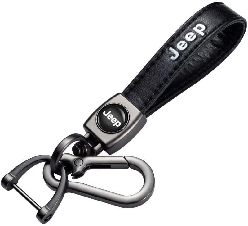 Leder Schlüsselanhänger für Honda (Schwarz)