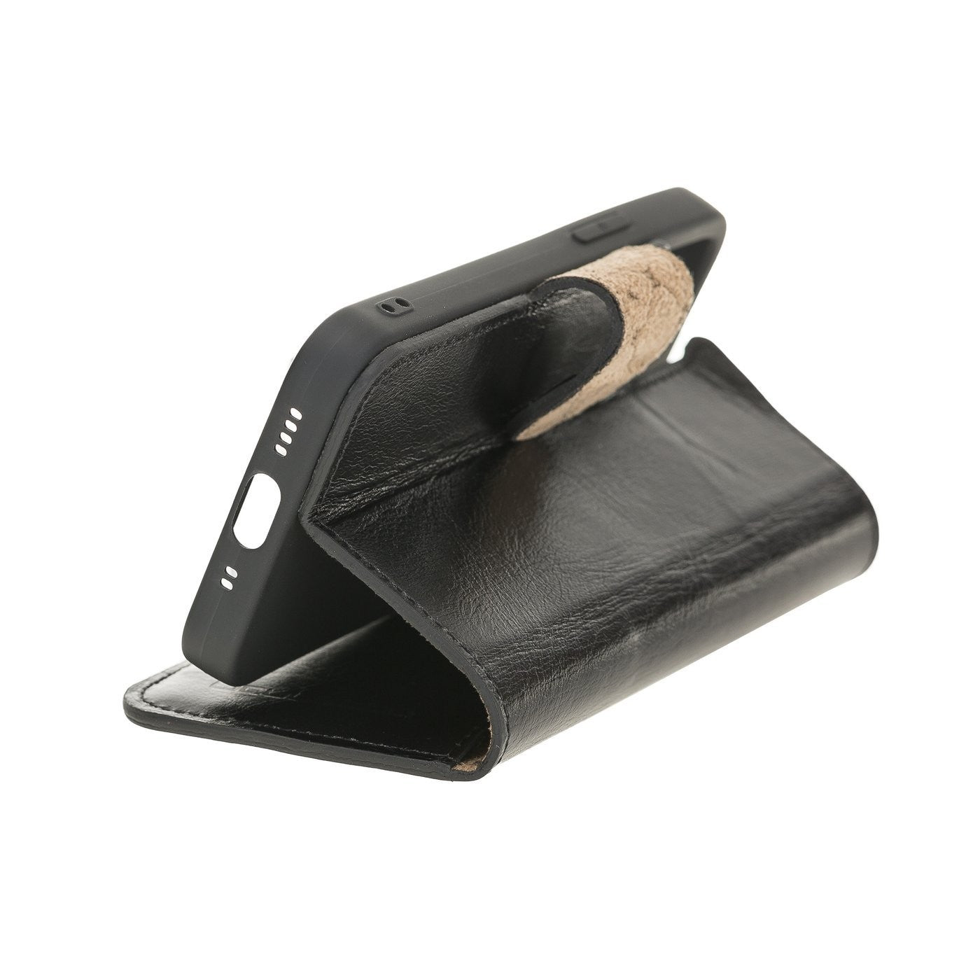 Wallet Folio Case ID Slot mit RFID für iPhone 12 mini Rustic Black