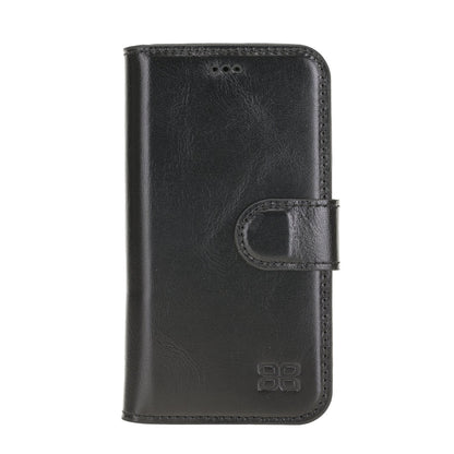 Wallet Folio Case ID Slot mit RFID für iPhone 12 mini Rustic Black