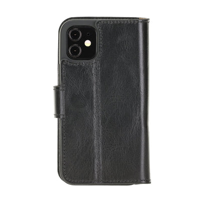 Wallet Folio Case ID Slot mit RFID für iPhone 12 mini Rustic Black