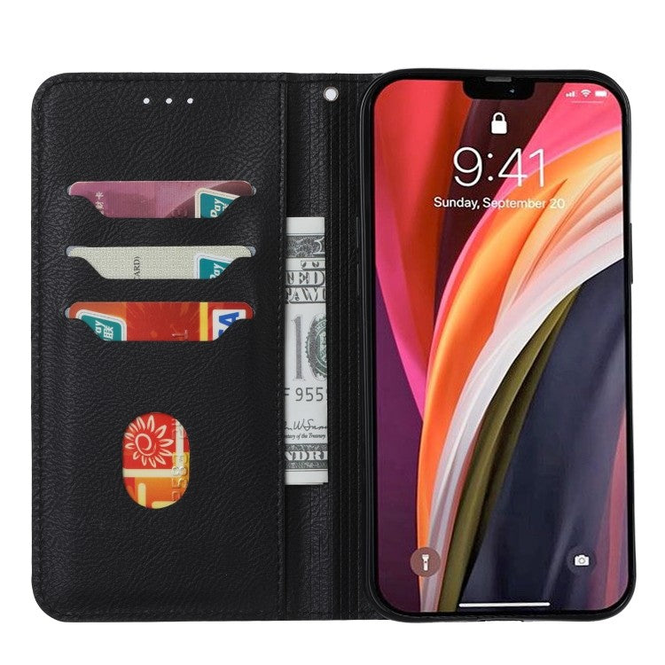 Samsung Galaxy S20 FE Magnetic Flip Leder Case mit Holder & Card Slots & Wallet Schwarz