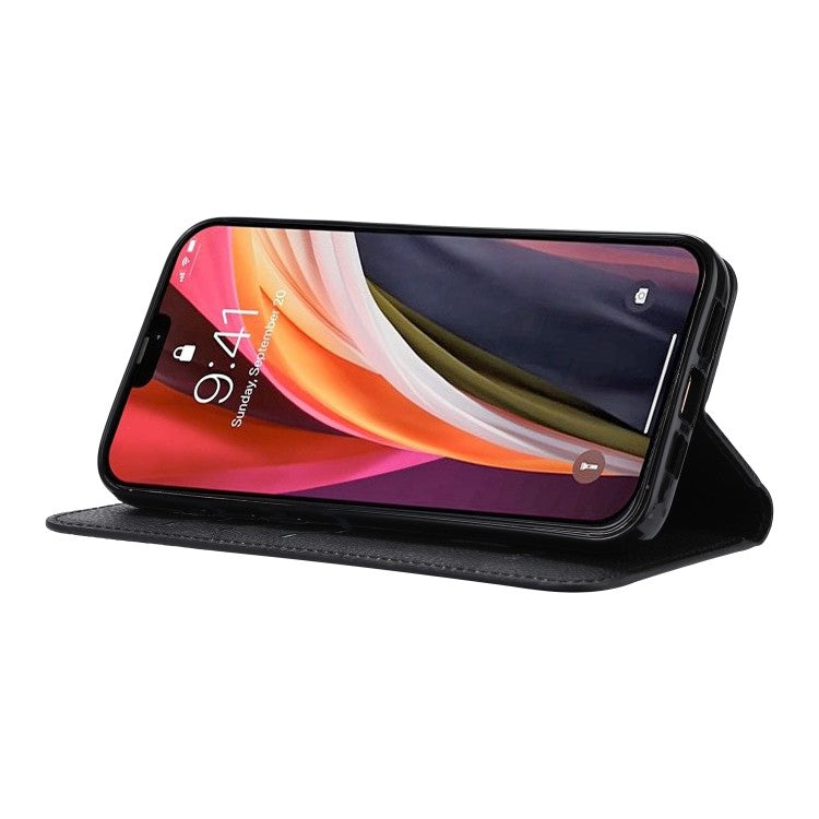 Samsung Galaxy S20 FE Magnetic Flip Leder Case mit Holder & Card Slots & Wallet Schwarz