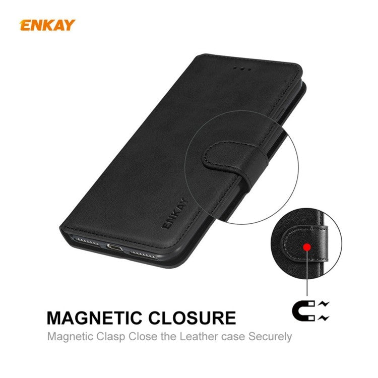 Samsung Galaxy S20 FE / S20 Lite Magnetic Flip Leder Case mit Holder & Card Slots & Wallet Schwarz