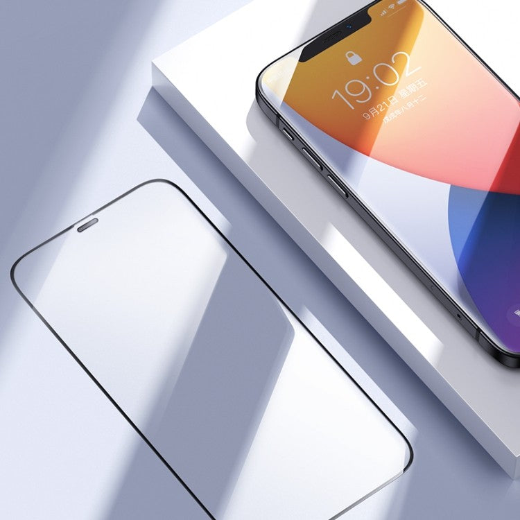 Max Benks V Hochauflösend, explosionsgeschützt und stoßfest Tempered Glass Metall Staubdichtes für iPhone 12 Pro Max