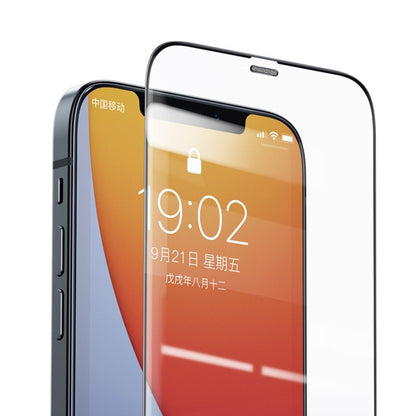 Max Benks V Hochauflösend, explosionsgeschützt und stoßfest Tempered Glass Metall Staubdichtes für iPhone 12 Pro Max