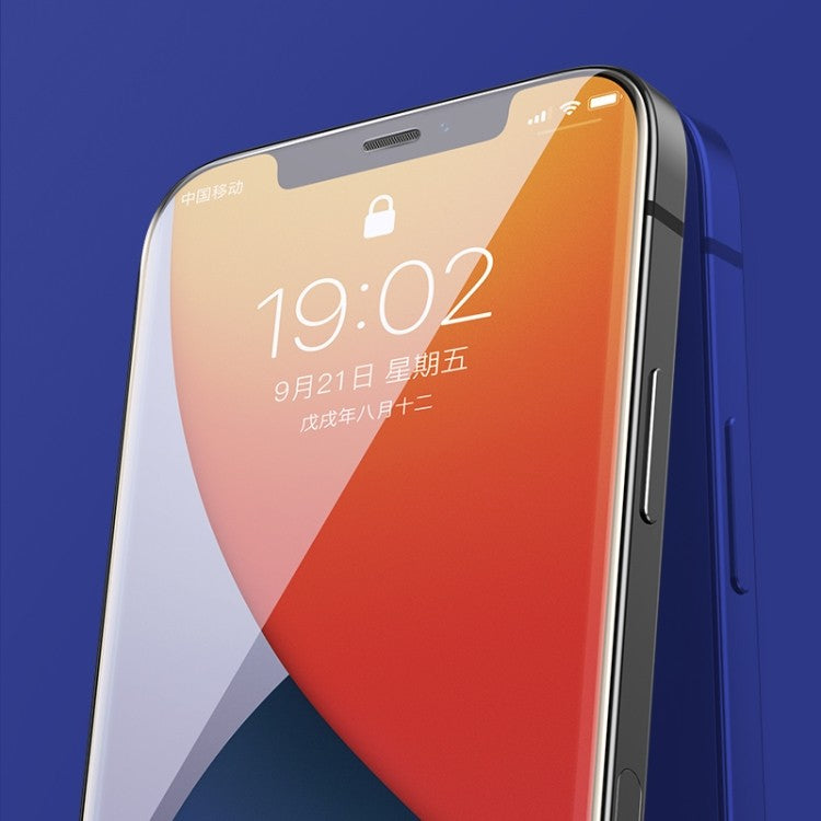 Max Benks V Hochauflösend, explosionsgeschützt und stoßfest Tempered Glass Metall Staubdichtes für iPhone 12 Pro Max