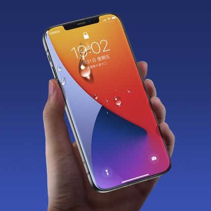 Max Benks V Hochauflösend, explosionsgeschützt und stoßfest Tempered Glass Metall Staubdichtes für iPhone 12 Pro Max