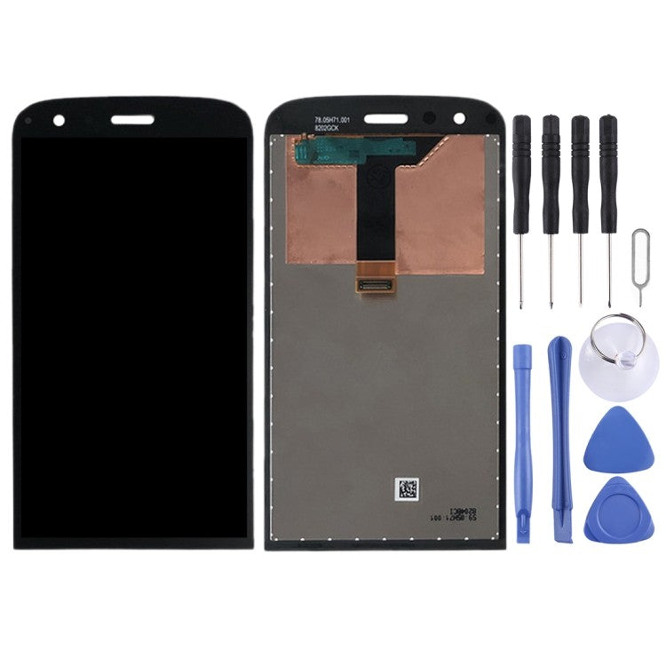 LCD Screen and Digitizer Full Assembly for Caterpillar CAT S61 Schwarz