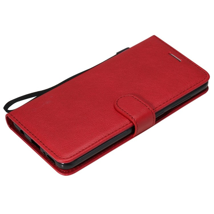 Samsung Galaxy A21s Handyhülle aus Leder mit Halter Kartenfächern Brieftasche Rot