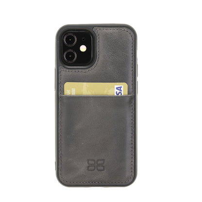 Bouletta Flex Cover Back Leder Case für iPhone 12 mini Tiana Tan with Effect
