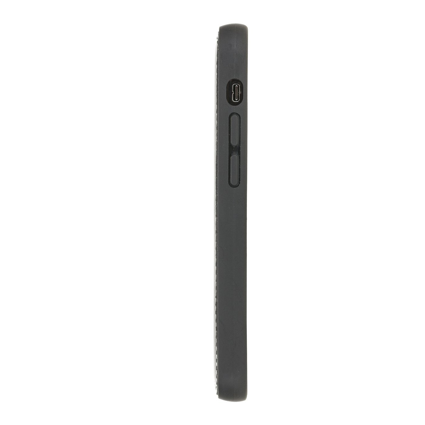 Bouletta Flex Cover Back Leder Case für iPhone 12 mini Rustic Black