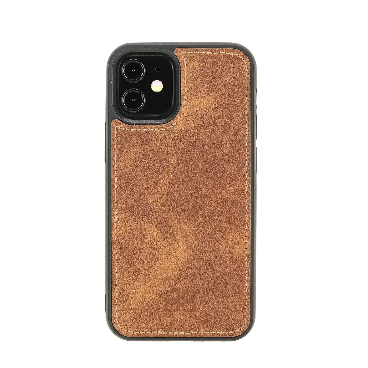 Bouletta Pouch Magnetische abnehmbare Case mit RFID für iPhone 12 mini Fiesta Tan