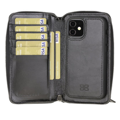 Bouletta Pouch Magnetische abnehmbare Case mit RFID für iPhone 12 mini Rustic Black
