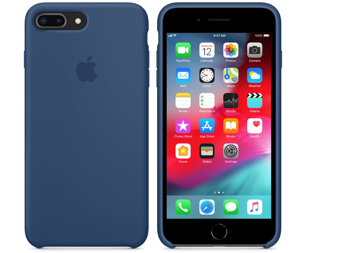 iPhone 8 Plus / 7 Plus Silicone Case Silikon Case Blau