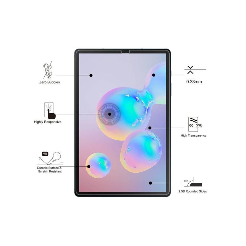Eiger - Samsung Galaxy Tab S6 Panzer Glas Display Schutzfolie Case Friendly