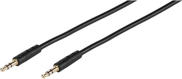 Vivanco Audiokabel 1m, 3,5 mm Schwarz
