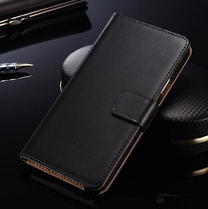 Schwarz Leder Kreditkarte Etui Samsung Galaxy S6