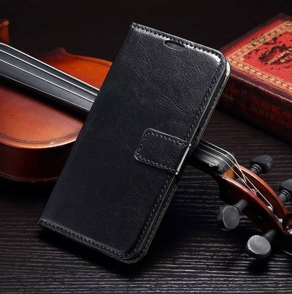 Leder Schwarz Kreditkarte Etui Samsung Galaxy S6