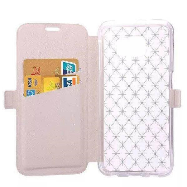 Leder Kreditkarte Etui Samsung Galaxy S6