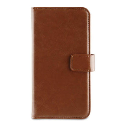 Book Case Wallet Tasche für Apple iPhone Xr, Braun