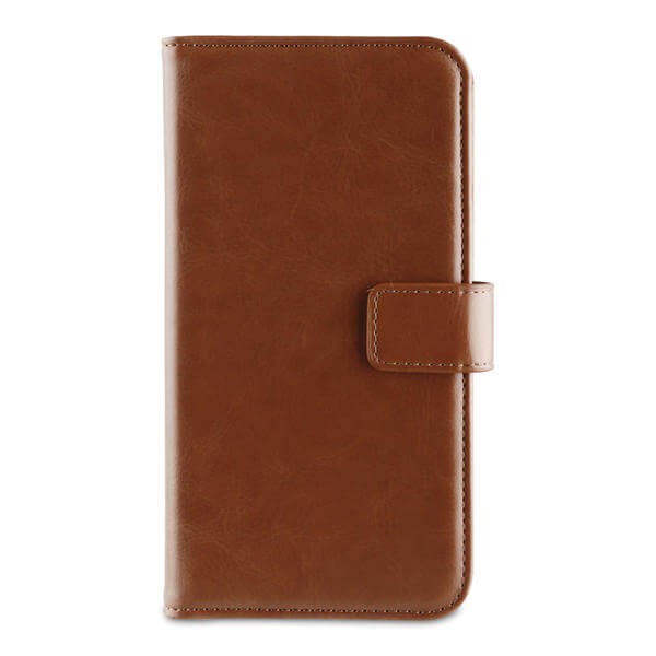 Book Case Wallet Tasche für Apple iPhone Xr, Braun