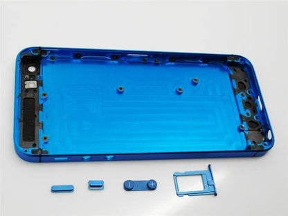 iPhone 5 Alu Backcover Rückseite Blau Schwarz (ohne vorm)