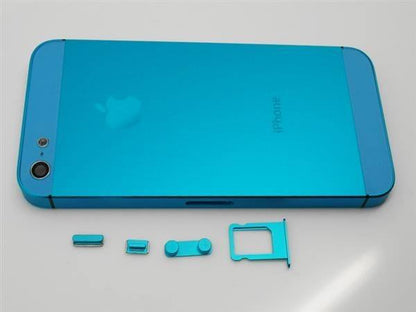 iPhone 5 Alu Backcover Rückseite Türkis