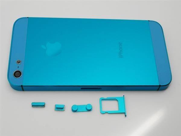 iPhone 5 Alu Backcover Rückseite Türkis