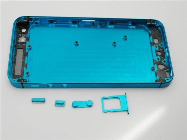 iPhone 5 Alu Backcover Rückseite Türkis