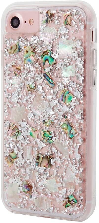 Case Mate - iPhone SE 2020 , iPhone 7, 8 Hardcase Hülle Naked Tough Waterfall - Transparent / Silber