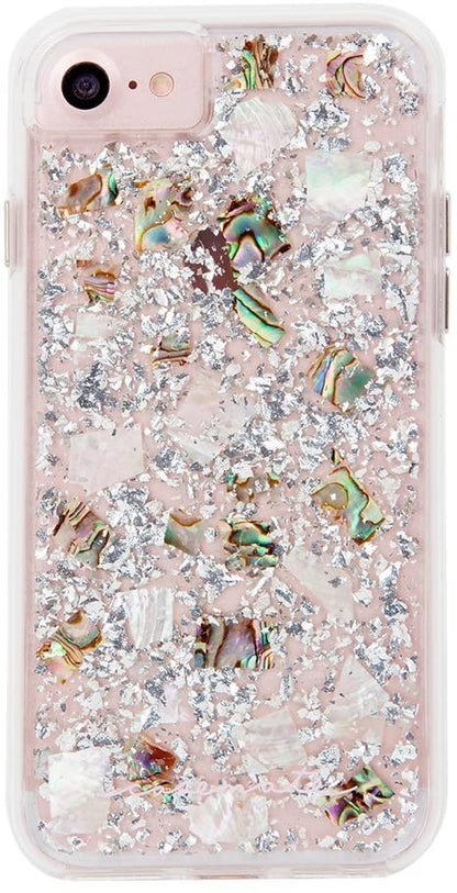 Case Mate - iPhone SE 2020 , iPhone 7, 8 Hardcase Hülle Naked Tough Waterfall - Transparent / Silber