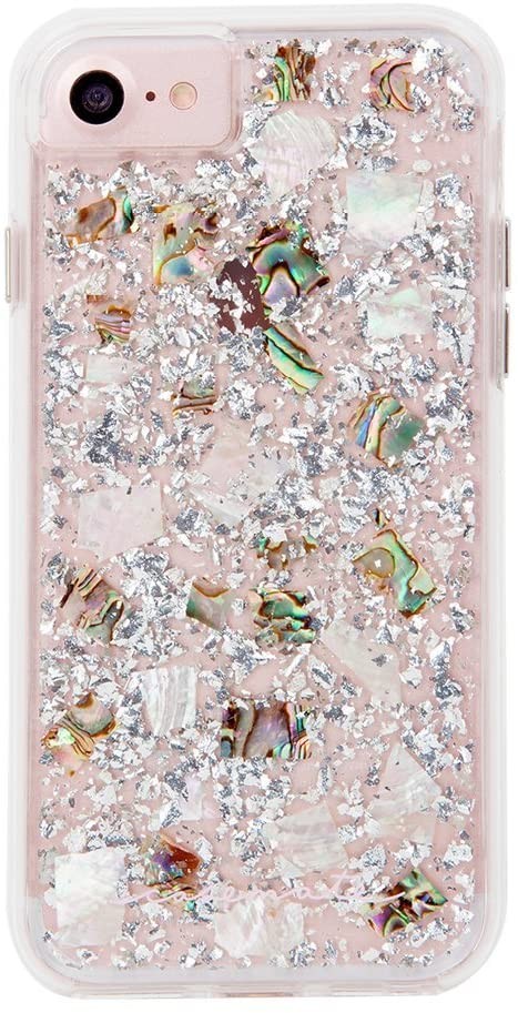 Case Mate - iPhone SE 2020 , iPhone 7, 8 Hardcase Hülle Naked Tough Waterfall - Transparent / Silber