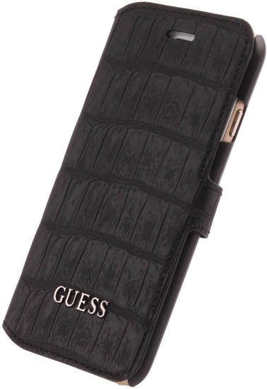 Guess Clark Collection - Book Ledertasche/Hülle/Case - Apple iPhone 6 Plus, 6s Plus - Schwarz