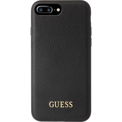 Guess - iPhone 8 Plus / 7 Plus / 6S Plus / 6 Plus Iridescent Leder Hardcase Hülle (GUHCP7LIGLBK) - Schwarz