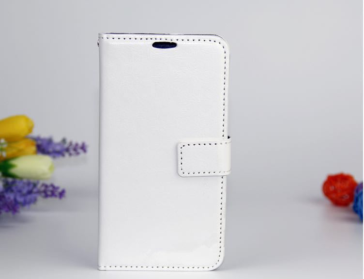 Leder Weiss Kreditkarte Etui Samsung Galaxy S6 Edge