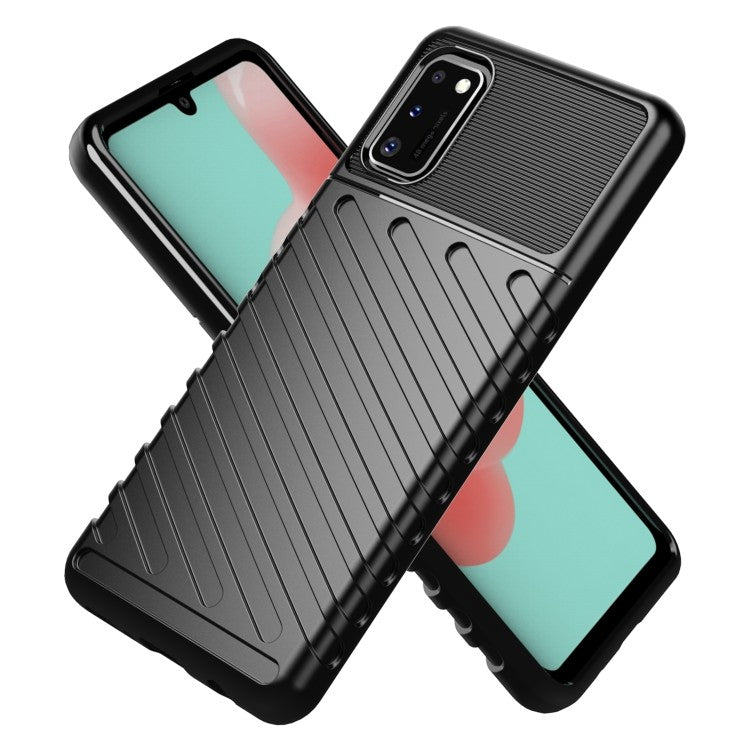 Galaxy Galaxy A41 Thunderbolt Shockproof TPU Soft Case (Schwarz)