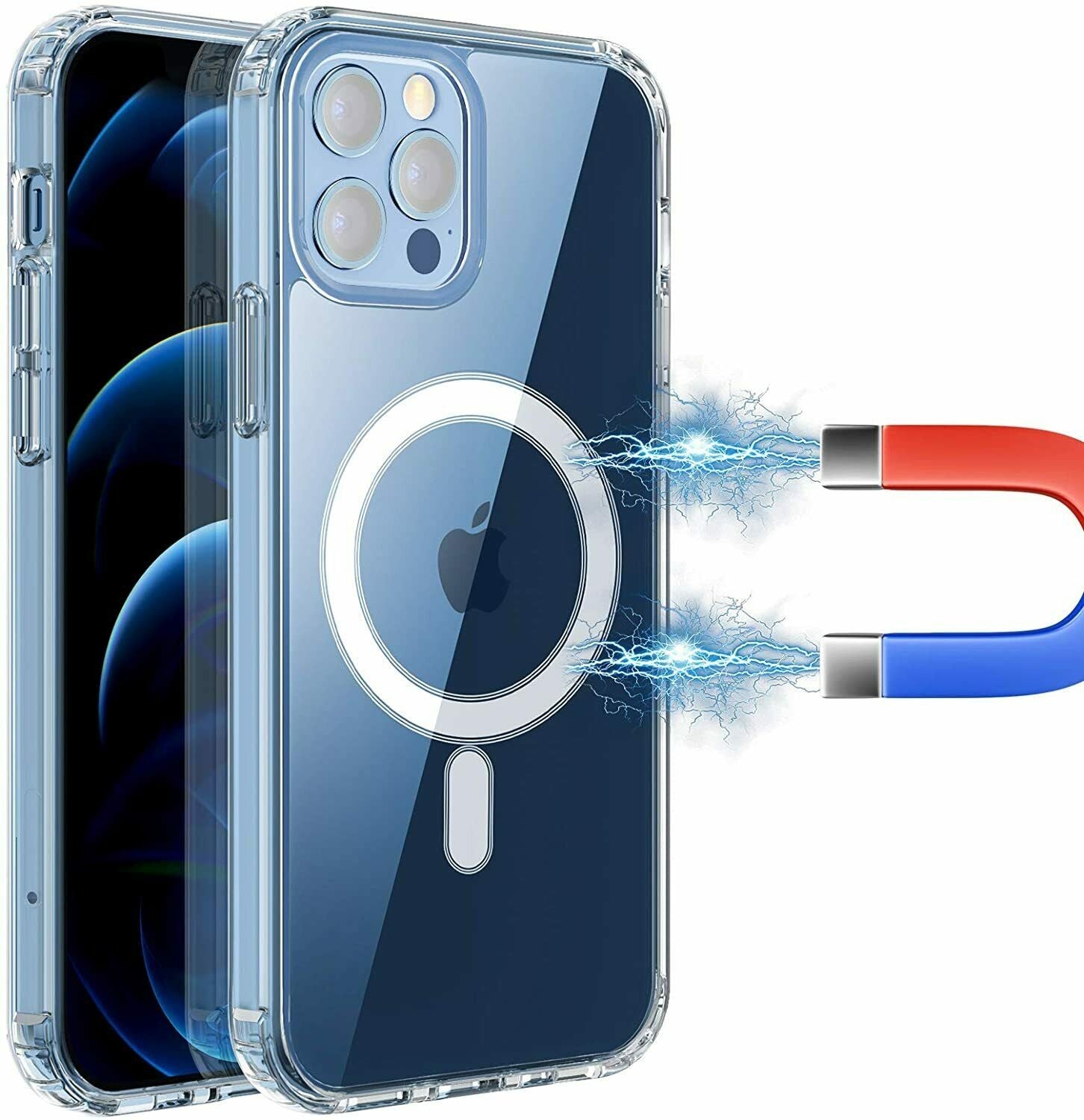 iPhone 12, 12 Pro Magsafe Hülle Magnetisches Case Transparent