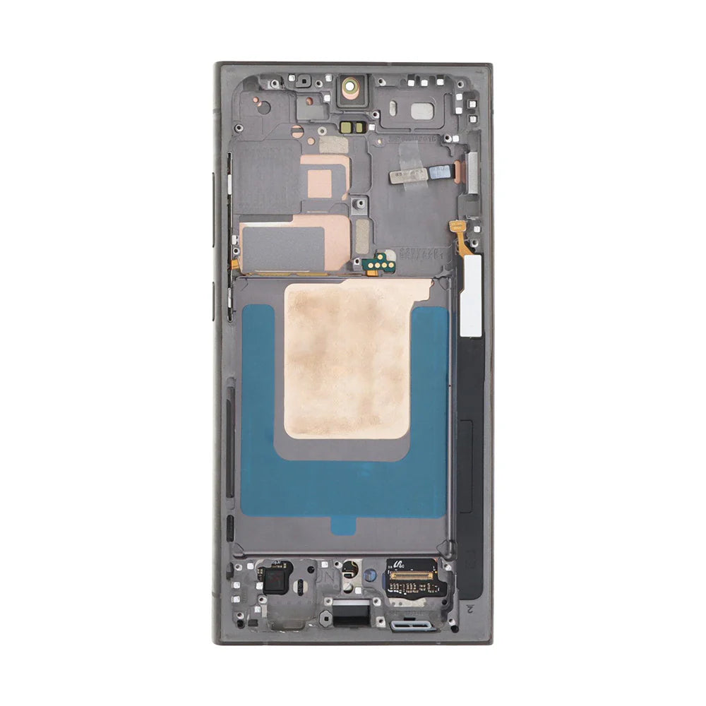 Samsung Galaxy S24 Ultra Display und Digitizer mit Rahmen Titanium Black Service Pack - Phonebazaar