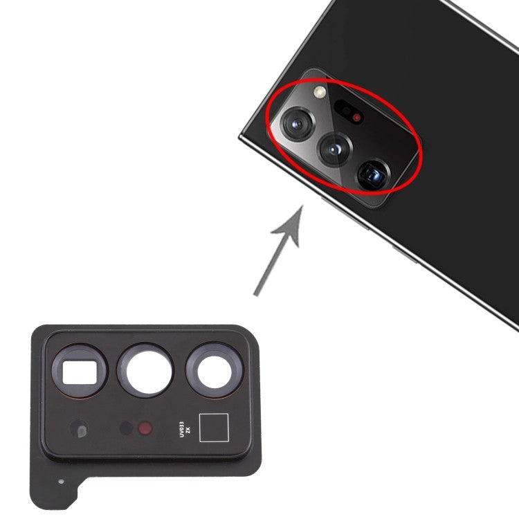Samsung Galaxy Note 20 Ultra Kameraglas Kameralinse mit Rahmen