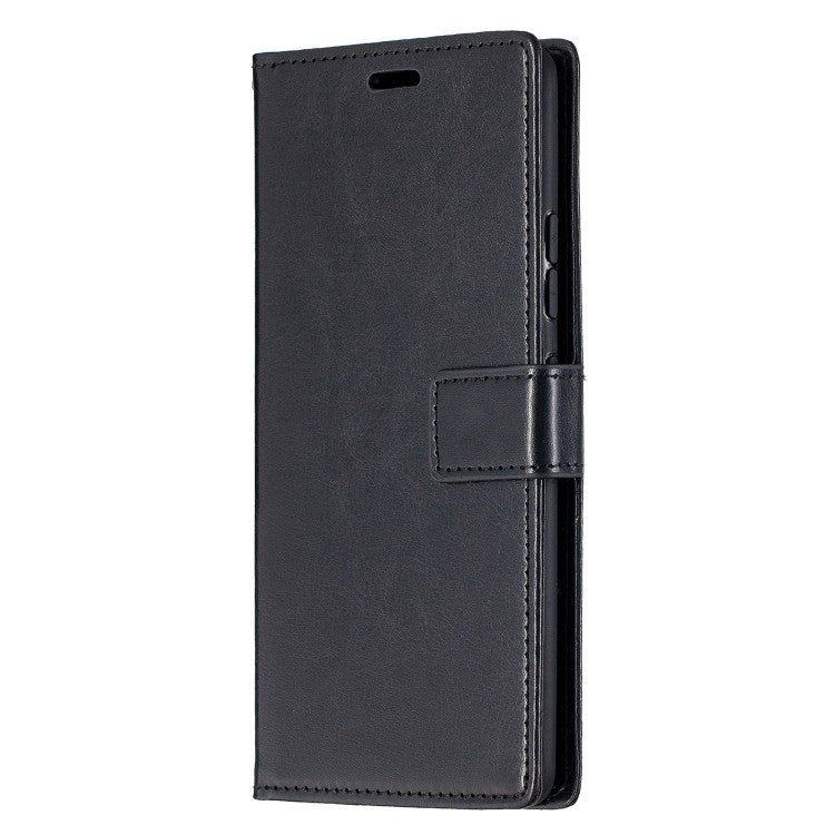 Galaxy A42 Leder Schwarz Kreditkarte Etui Bookcase