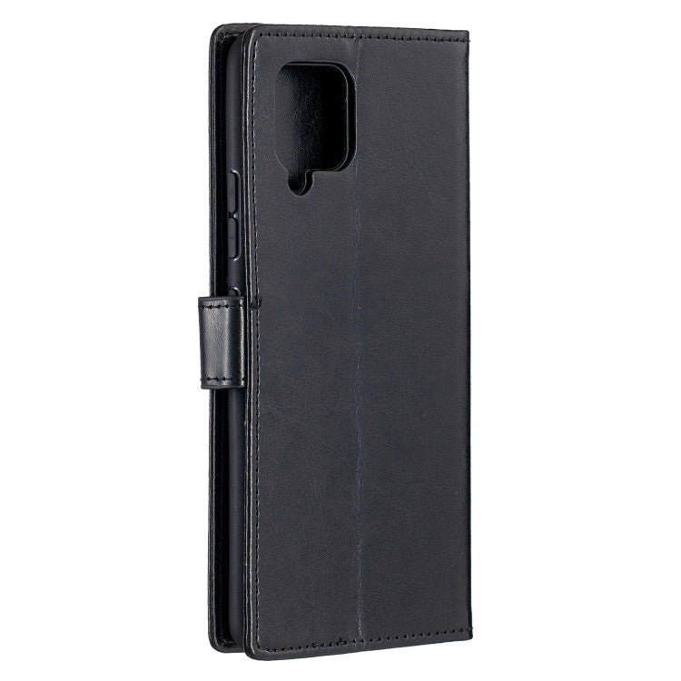 Galaxy A42 Leder Schwarz Kreditkarte Etui Bookcase