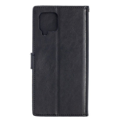 Galaxy A42 Leder Schwarz Kreditkarte Etui Bookcase