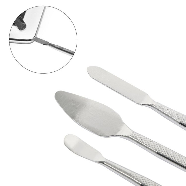 3-teiliges Profi Spudger Spatel Set Metall Reparaturwerkzeug