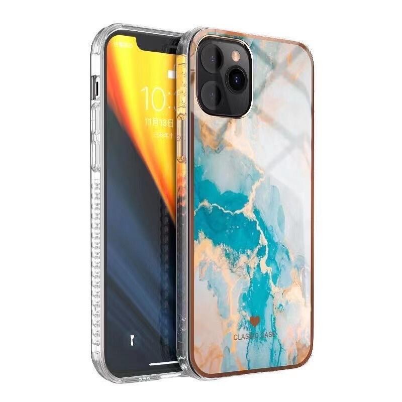 iPhone 12 und 12 Pro TPU Silikon Hülle Marmor