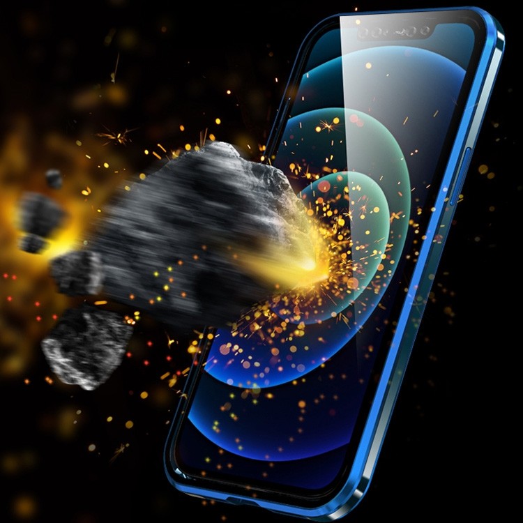 360 Grad Magnet Case Für iPhone 12 Pro Hülle mit Kameraschutz  Schwarz