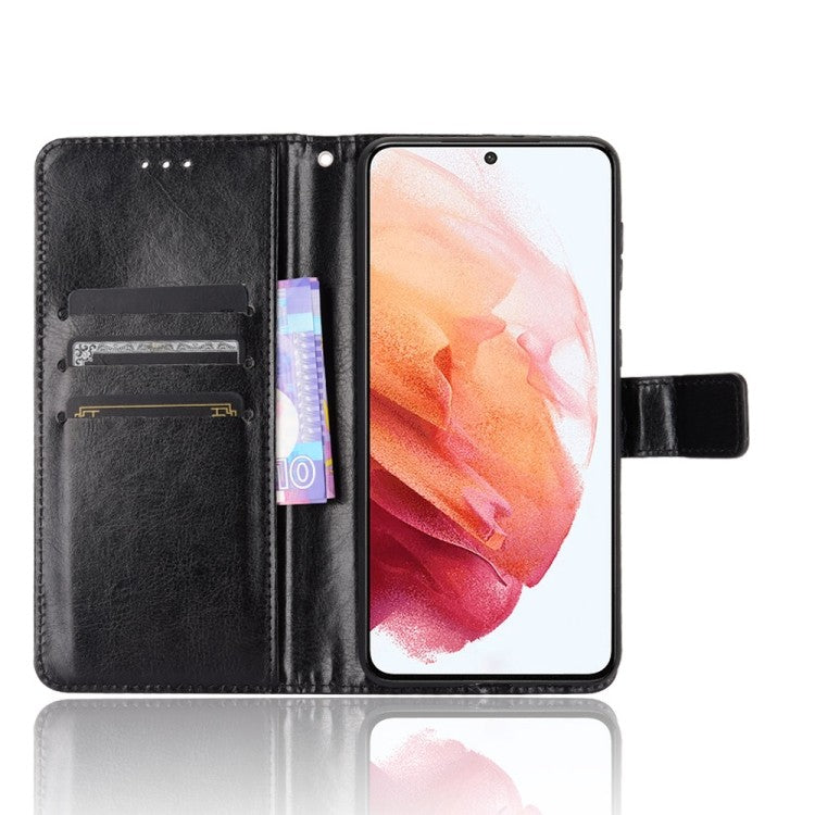 Samsung Galaxy S21+ Book Case Wallet Schutzhülle Tasche Etui Schwarz