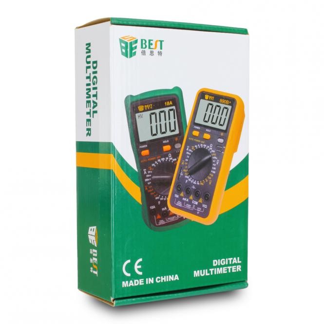 Digital Multimeter BEST 9801A, Grün inkl. Messspitzen und Transporttasche